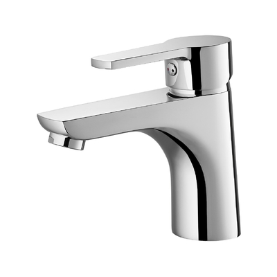 Chromowany uchwyt cynkowy Bateria umywalkowa Współczesna bateria wodna o wysokości 137 mm