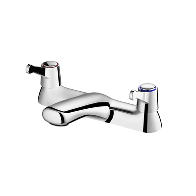 Współczesna bateria z dwoma uchwytami Bateria łazienkowa o długości 228 mm